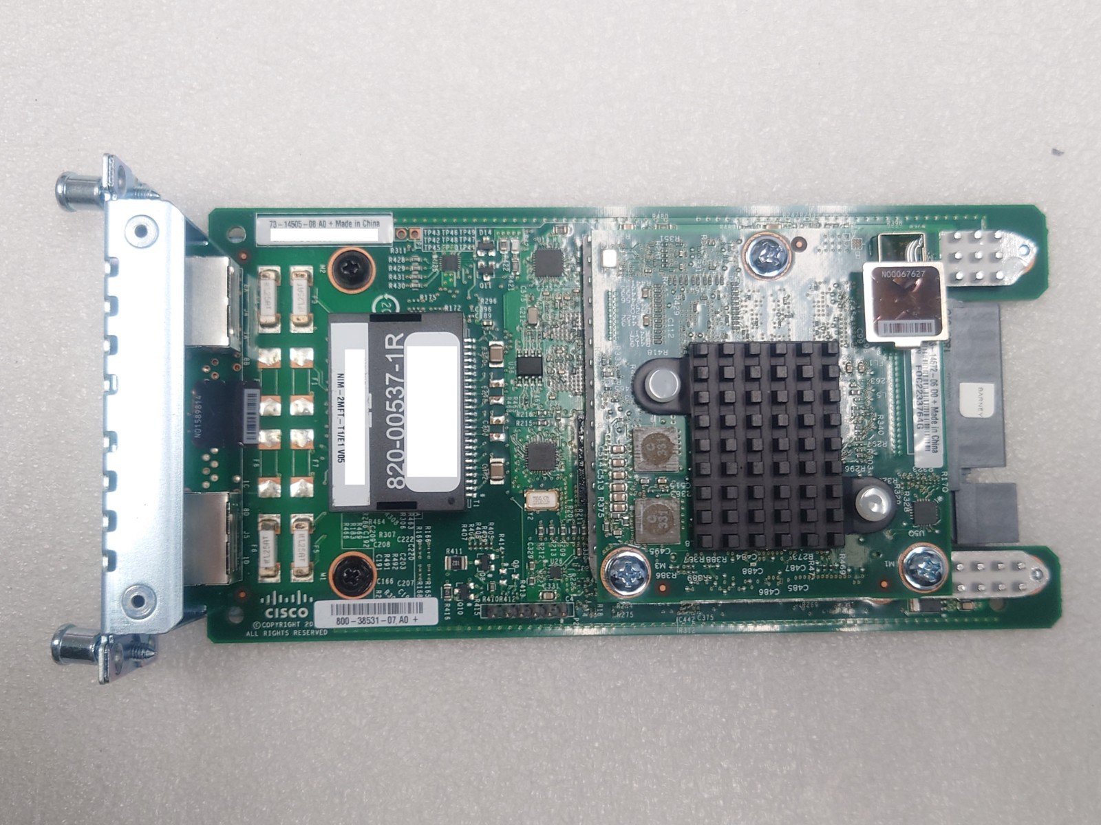 Cisco NIM-2MFT-T1/E1 2 Port WAN Voice Module 73-14505-05