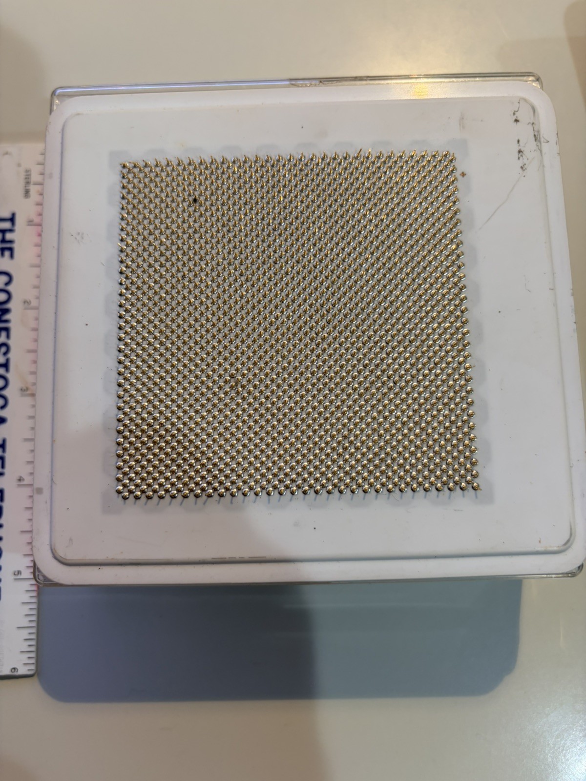 Vintage IBM 3090 Mainframe/Supercomputer Museum TCM/MCM CPU/Processor Gold Pins