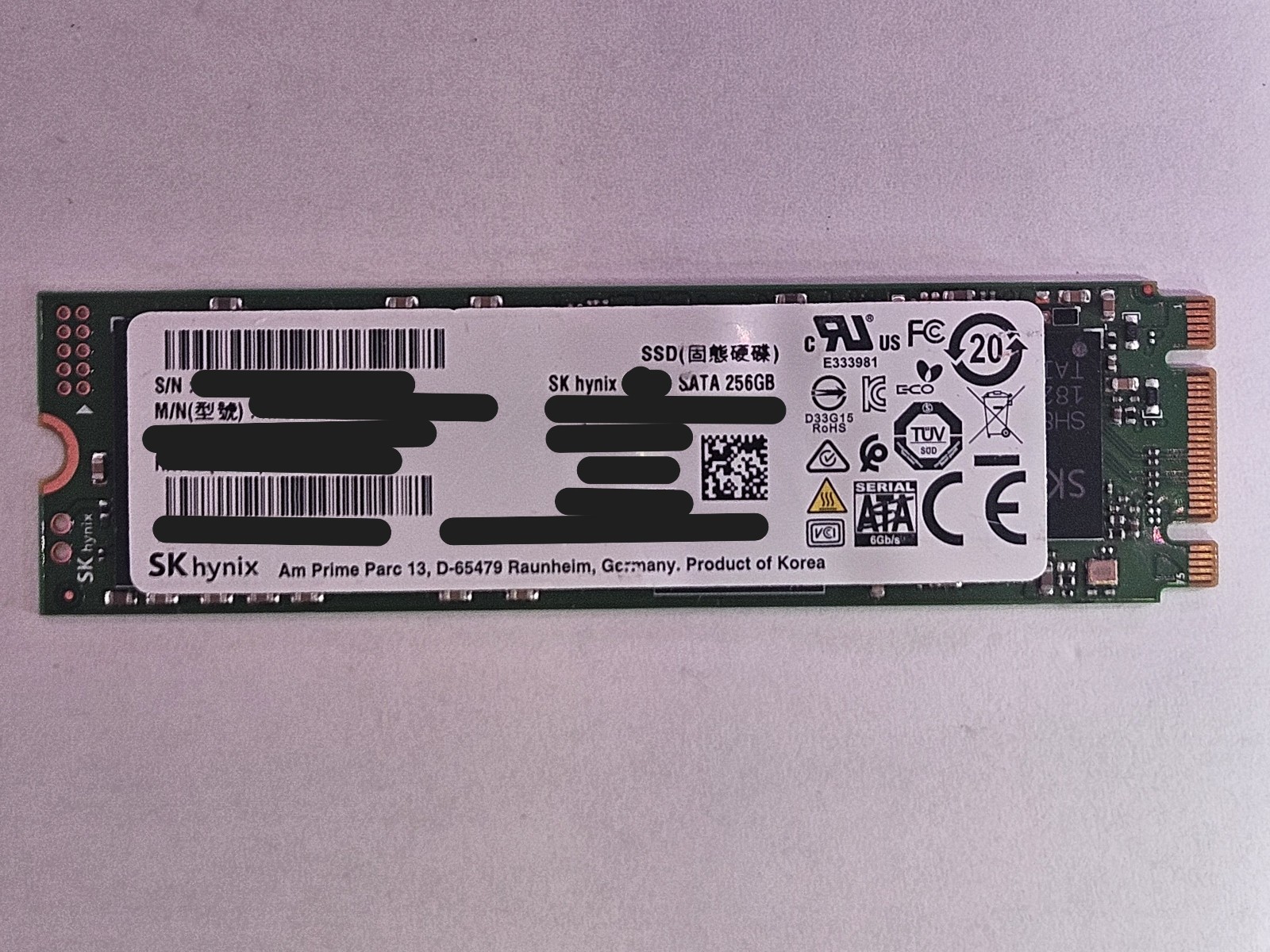 SK Hynix 256 GB Internal M.2 SSD Fully Tested 80%-99% Health