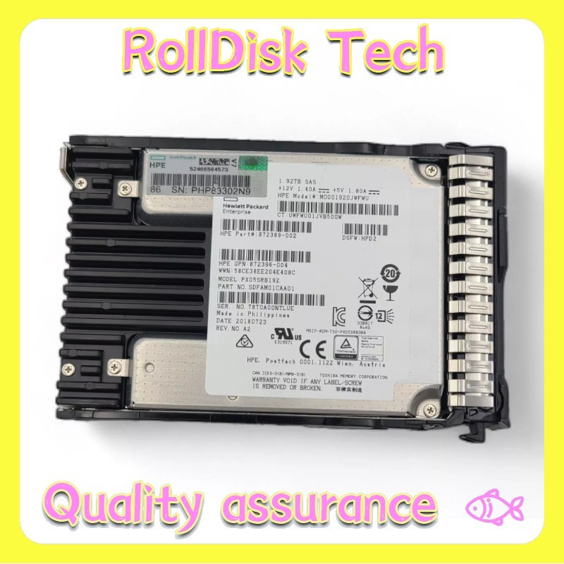 NEW HPE 1.92TB SAS 12G 2.5" GEN9 GEN10 Server SSD Replace P04519-B21 P06597-001