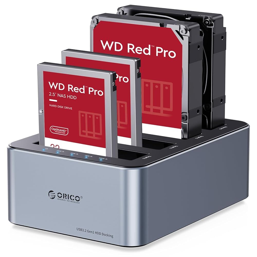 ORICO 5 Bay Hard Drive Cloner/Duplicate USB 3.0 Hard Drive Docking Station 12V