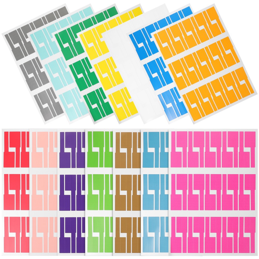 Synthetic Paper Cable Labels Self Adhesive Colorful Wire Markers for Electronics