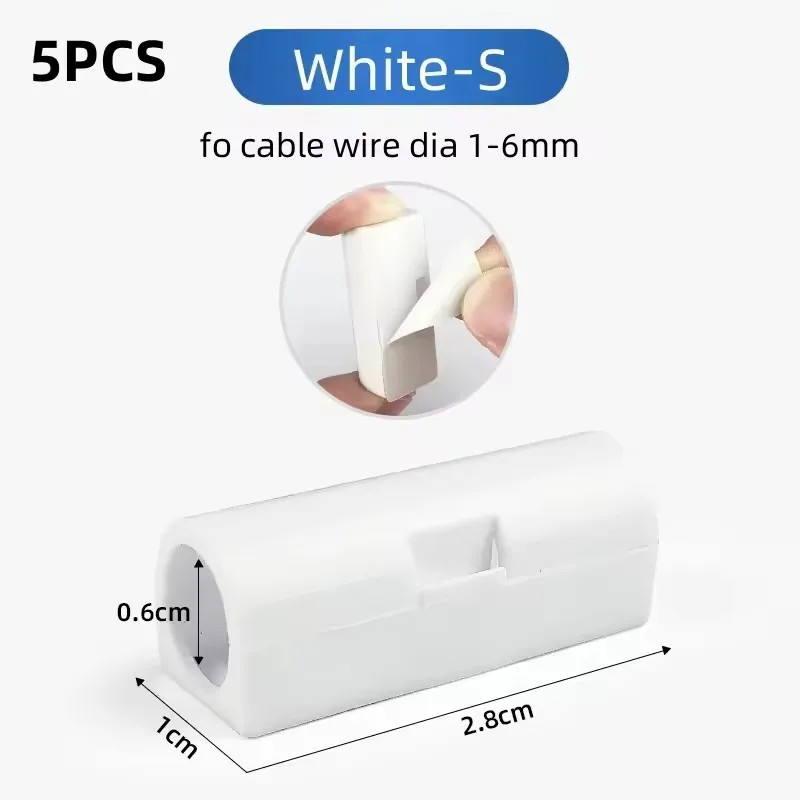5/20pcs Useful Firm Organizer Buckle Line Fastener Desktop Tidy Cable Clamp