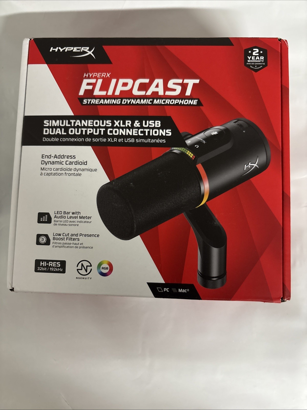 HyperX FlipCast - USB/XLR Dynamic Microphone