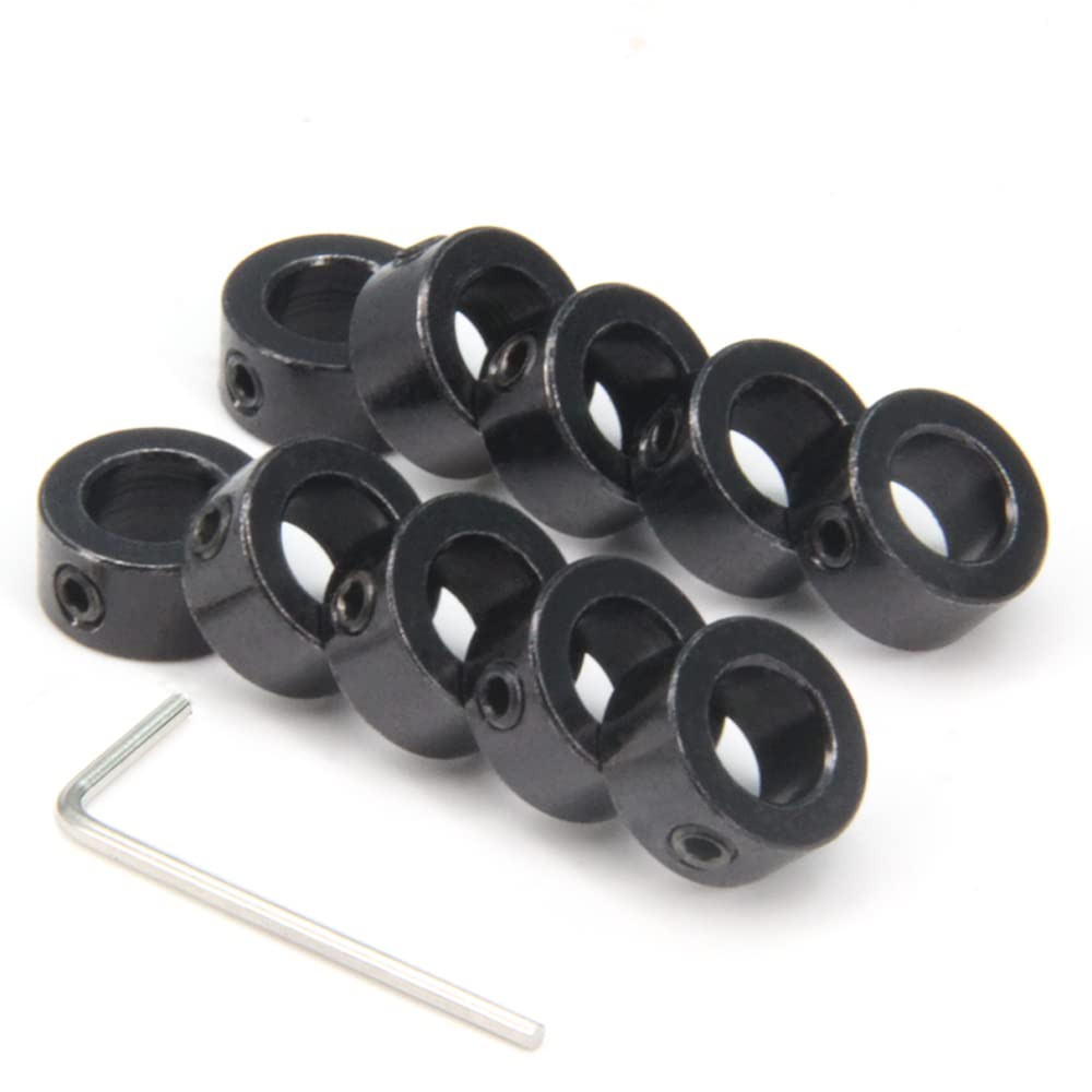 10Pcs/Pack Black 8Mm Shaft Lock Collar T8 Lead Screw Lock Ring Stainless Steel M