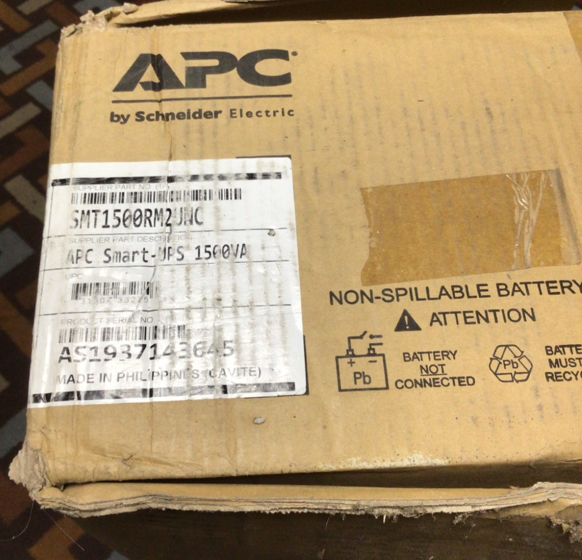 APC Schneider Electric 1500VA 2U 120V Smart-UPS with Network Card SMT1500RM2UNC