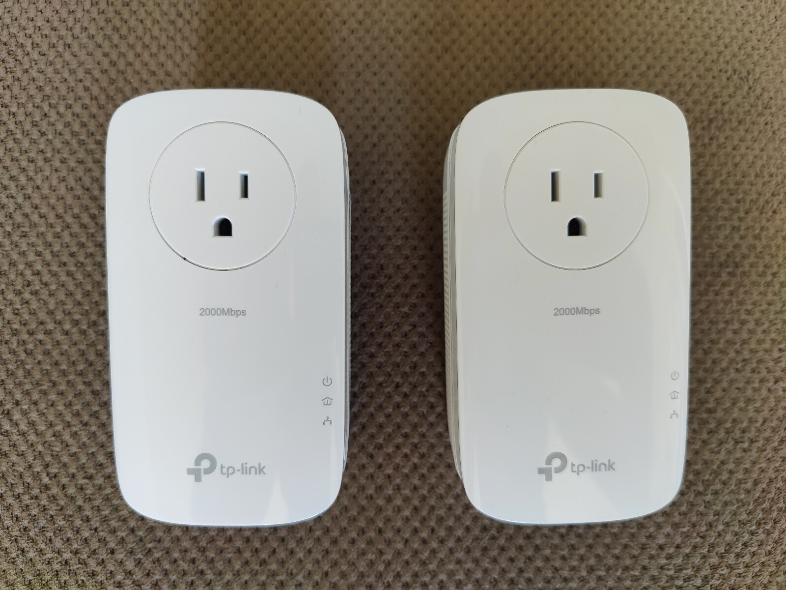 TP-Link TL-PA9020P AV2000 Powerline Adapter Pair 2-Port Gigabit Tested