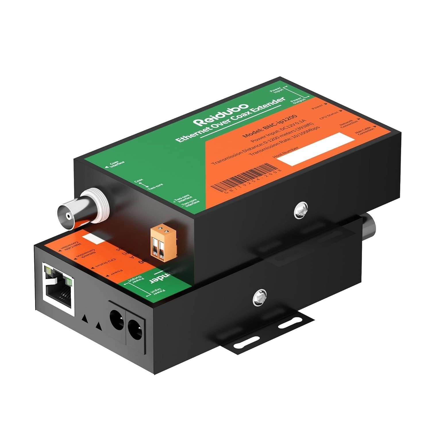 Reidubo Coax to Ethernet Adapter, Ethernet Over Coax EoC Converter to  IP Camera