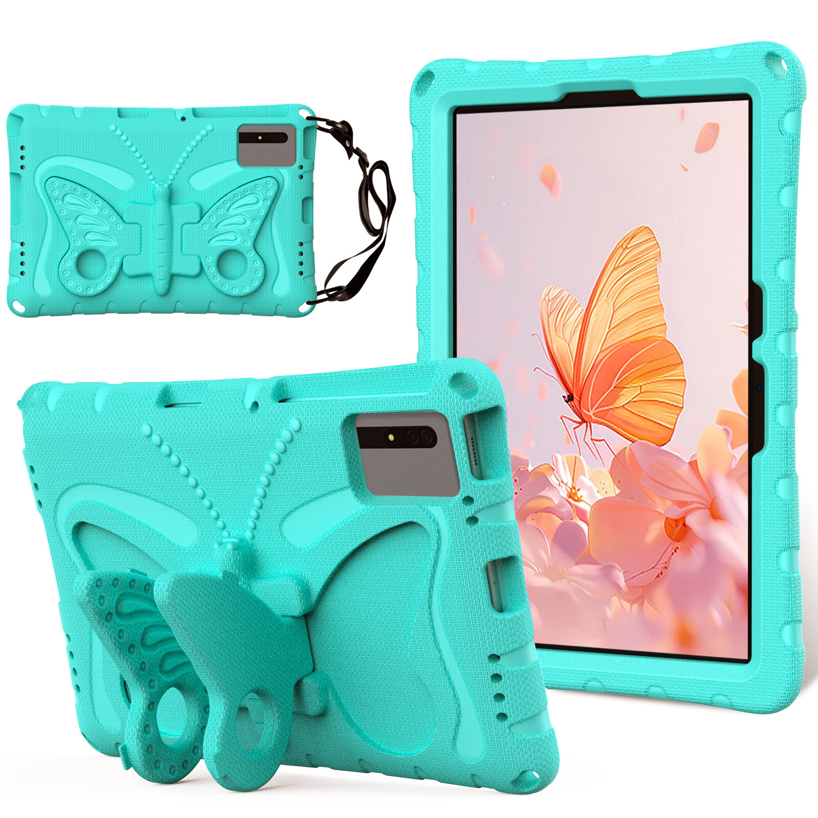 Cute Butterfly Stand TPU Tablet Case For Samsung Galaxy Tab S9/S9 FE/S8/A9+/A8