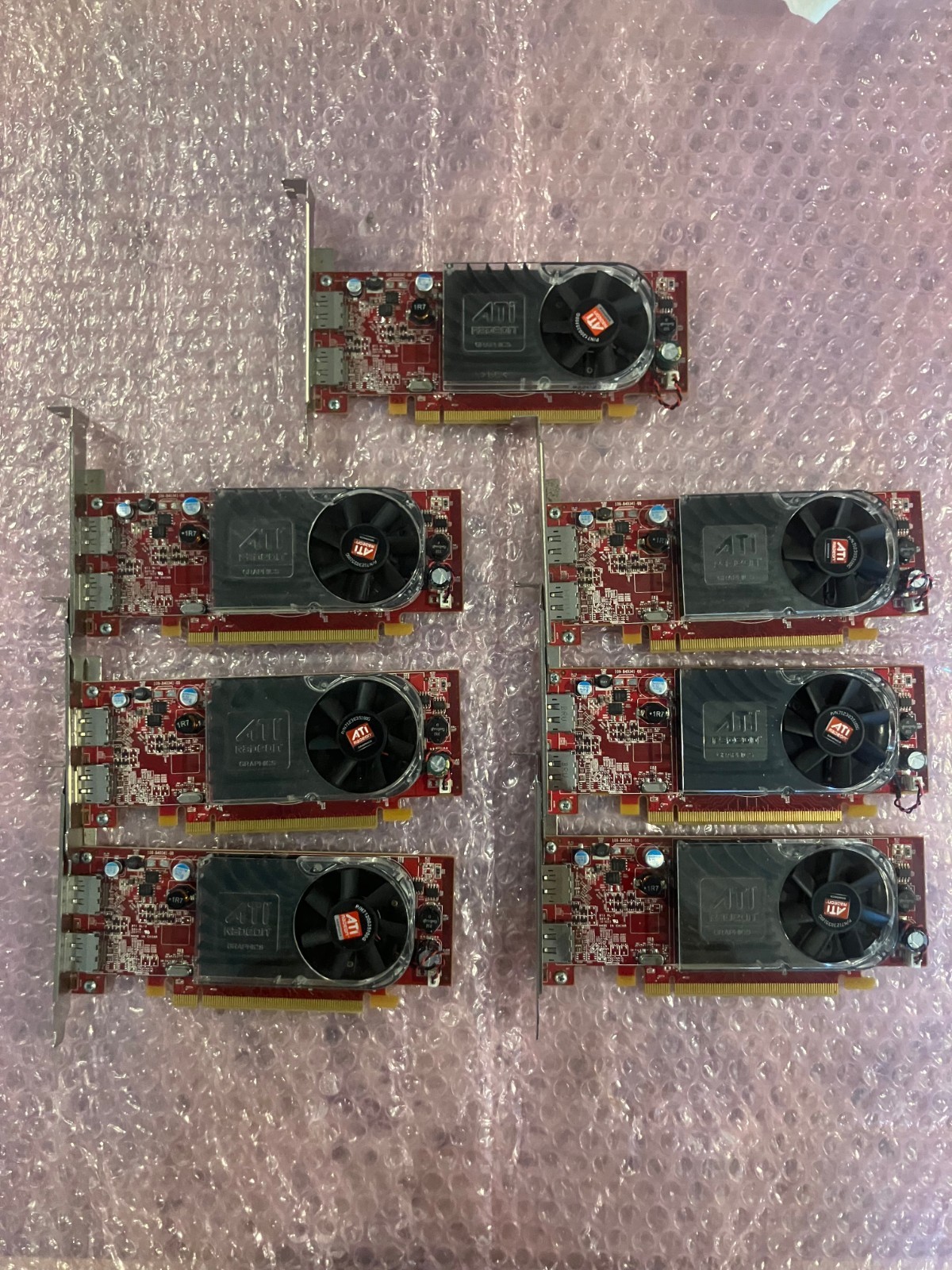 ATI Radeon HD 3470, 256MB DDR2,  2 x Display Ports, Dell 0W459D Lot of 7ea.