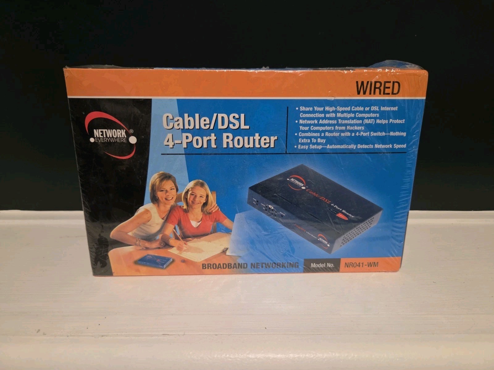 Network Everywhere NR041-WM Wired Cable DSL 4 Port Router Broadband New