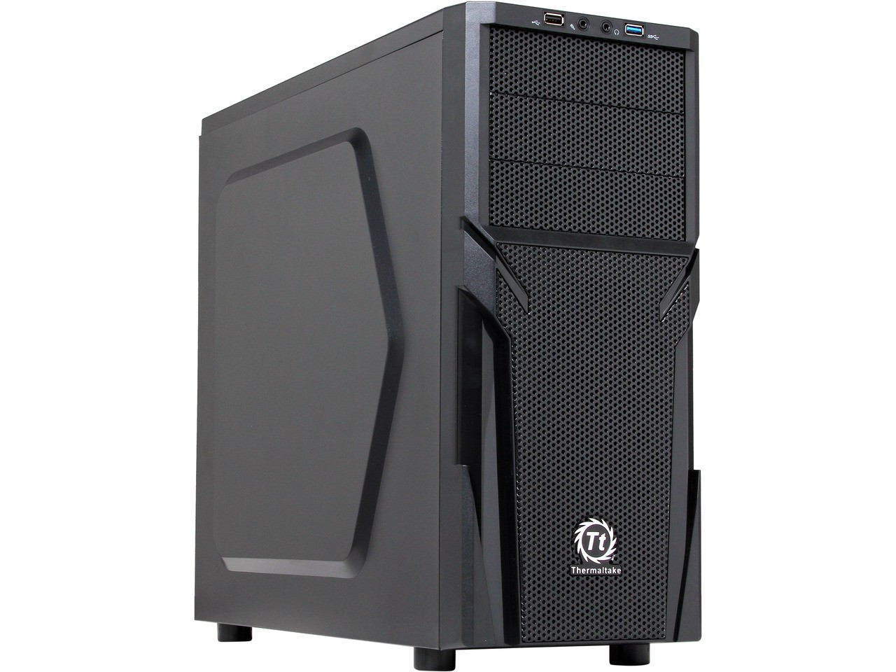 Thermaltake Versa H21 Mid Tower Computer Case with USB 3.0 and All-Black