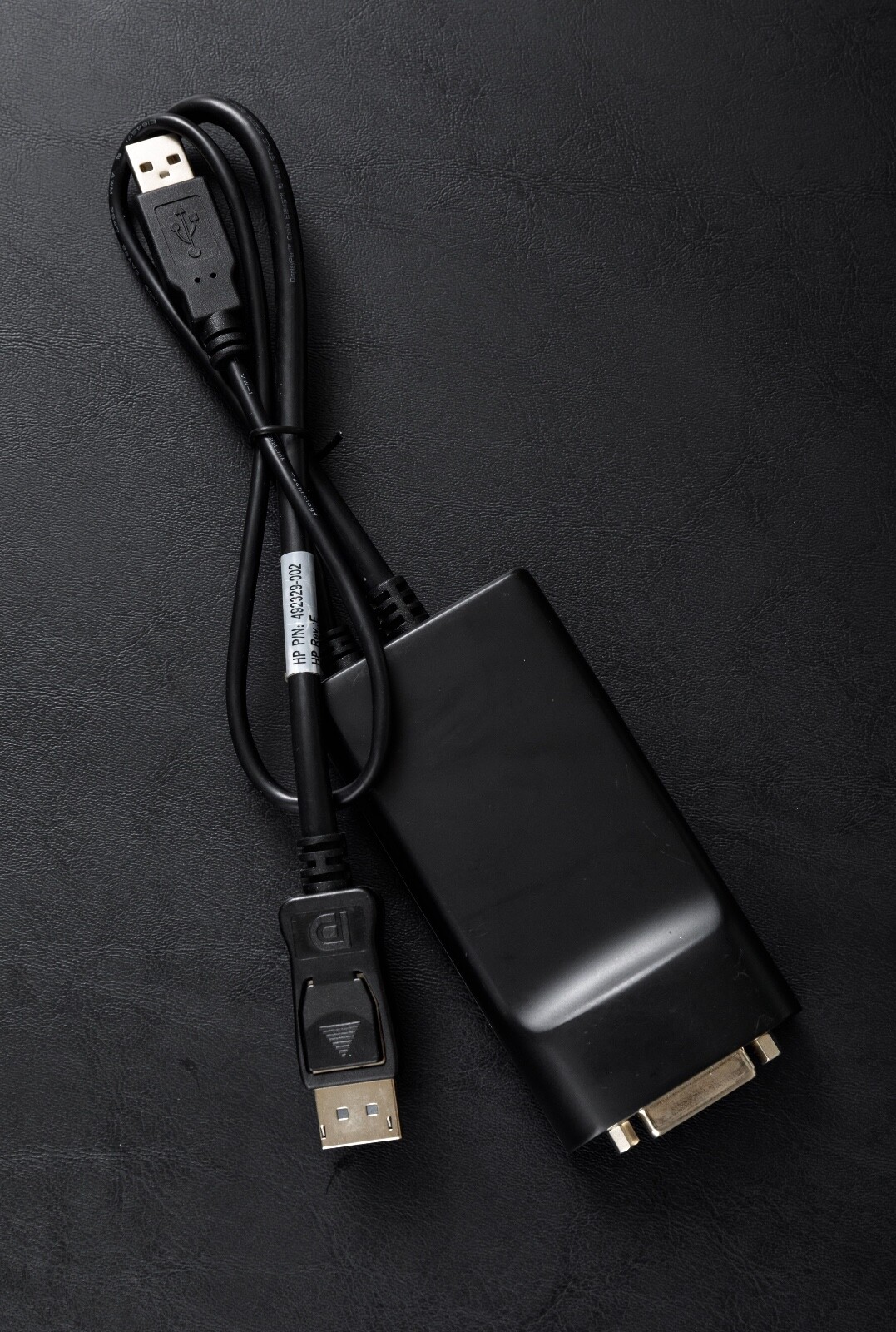 DisplayPort to DVI Adapter USB Power HP BizLink 492329-002 BZL-KS10008 New Bulk