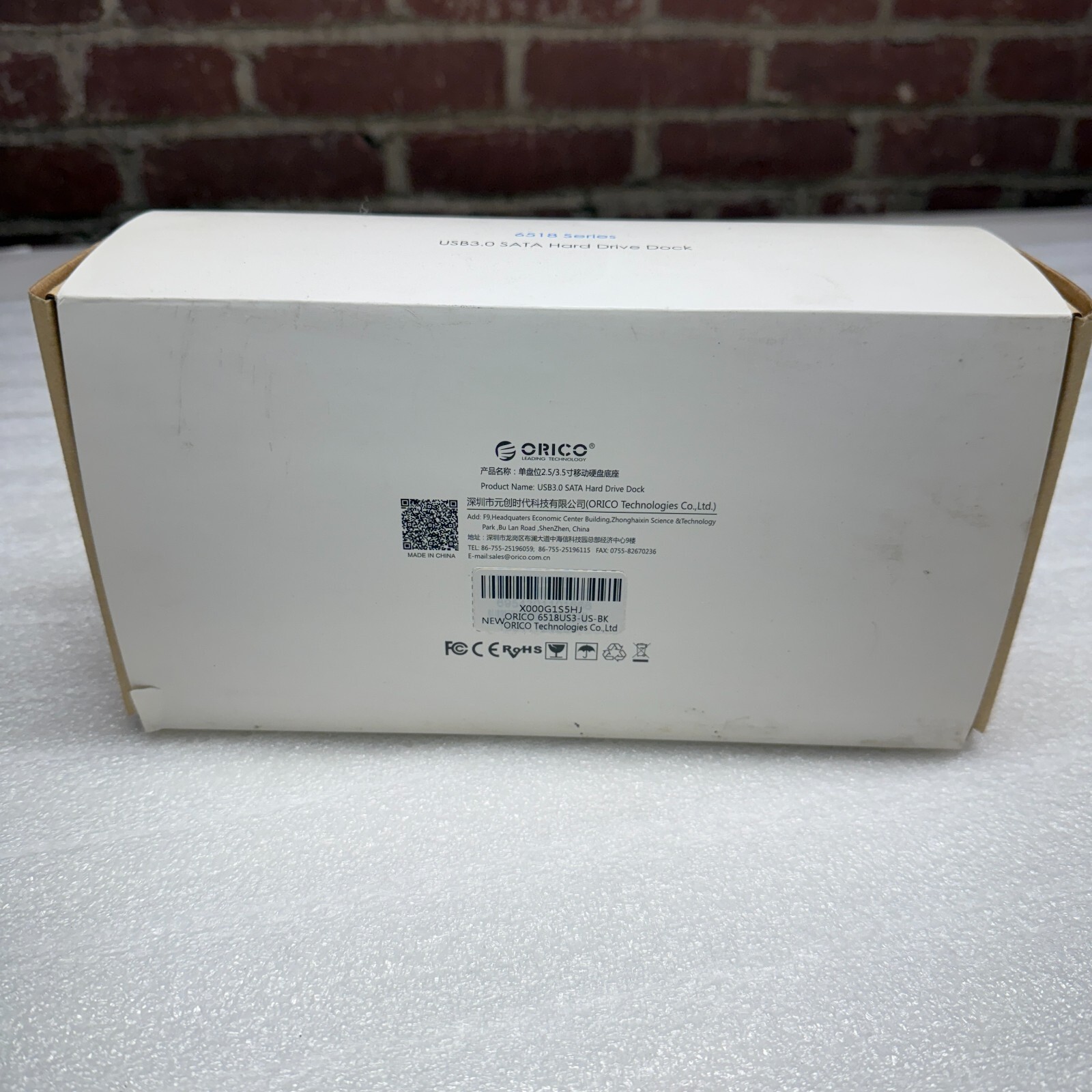 Orico SATA Drive Dock 6518US3-US-BK