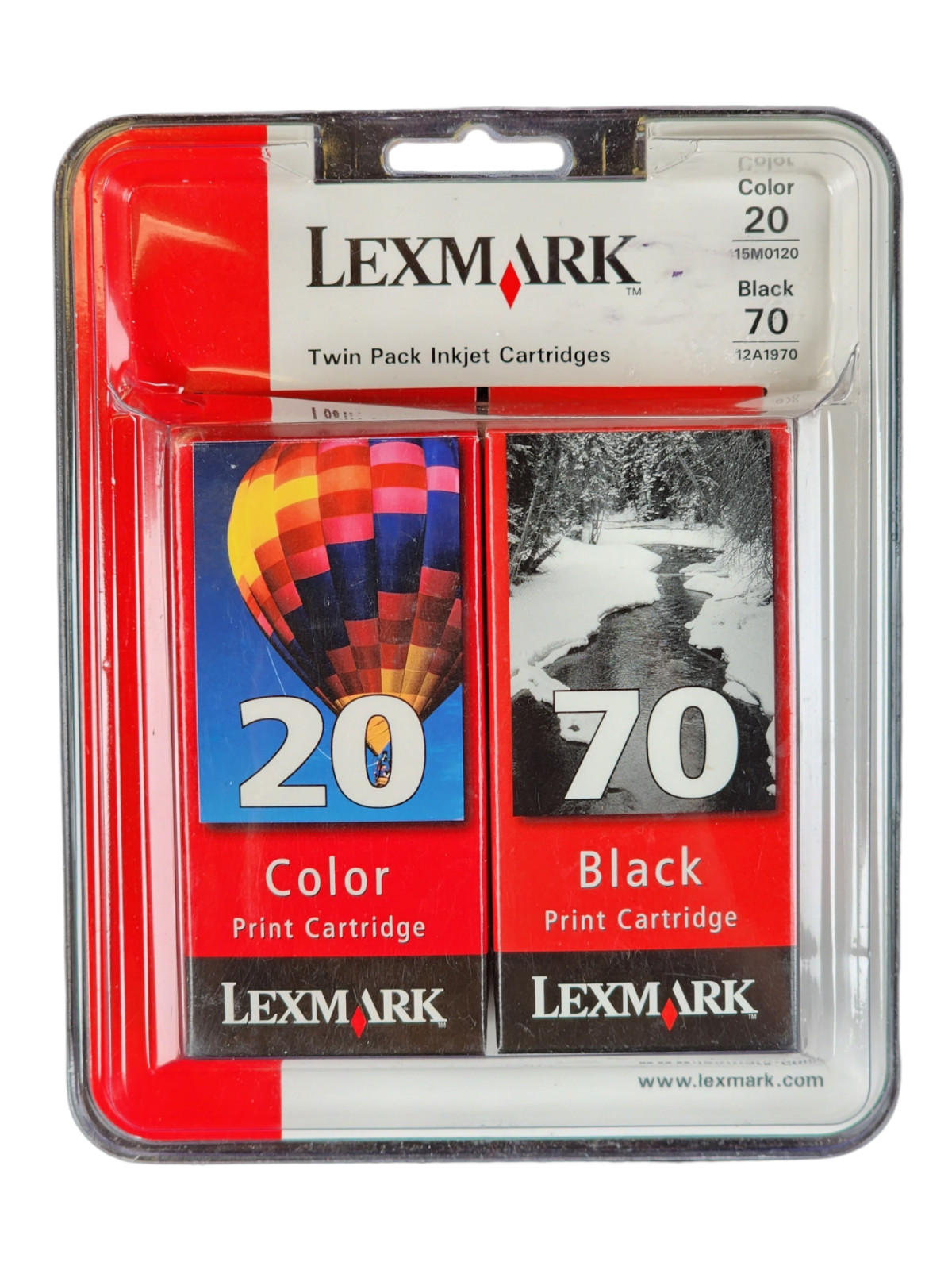 Lexmark #70 Black and #20 Color Print Cartridges Combo Pack