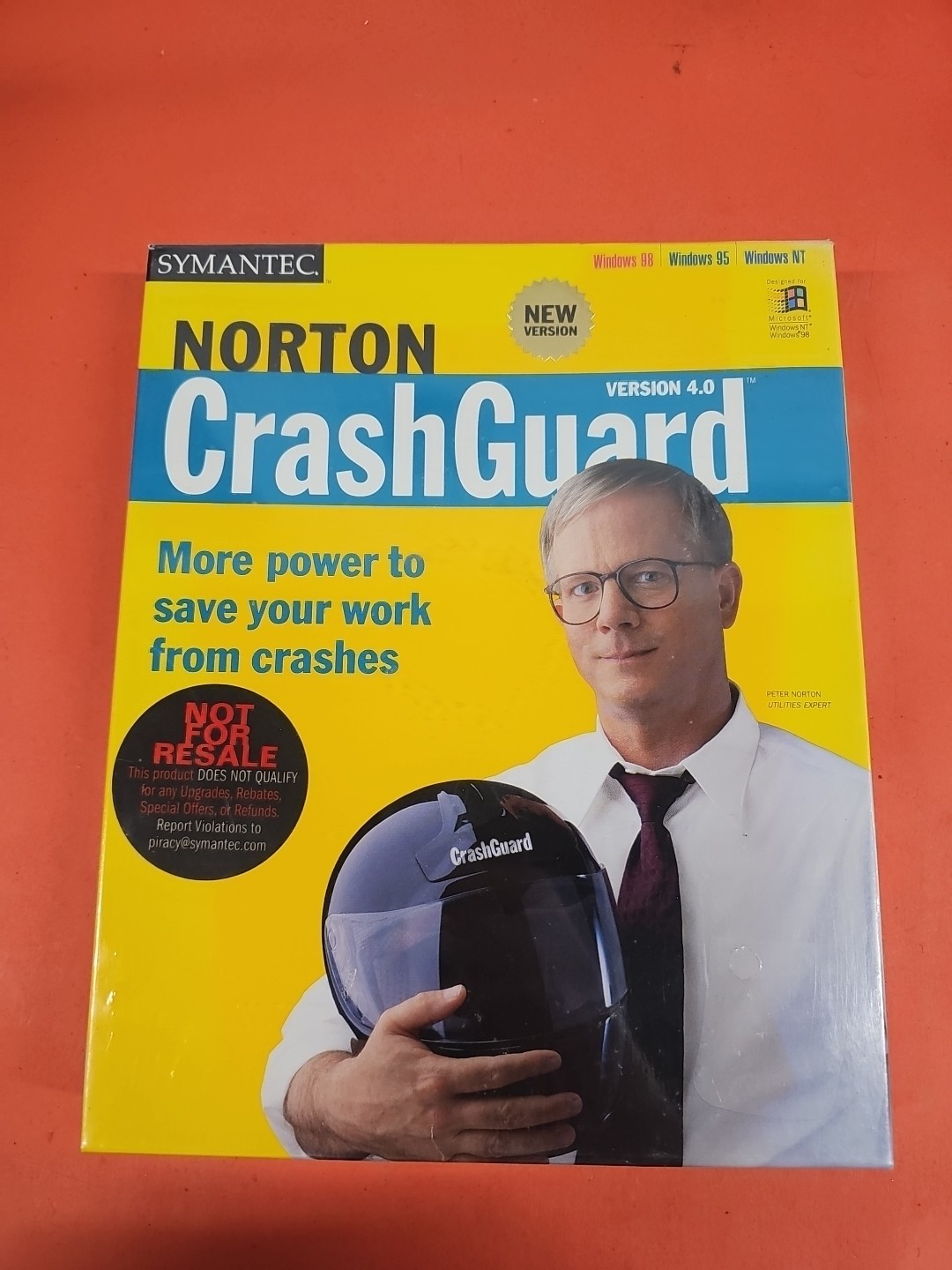 Vintage Symantec Norton Crash Guard 4.0 Windows 95 CD Box NEW SEALED. J4