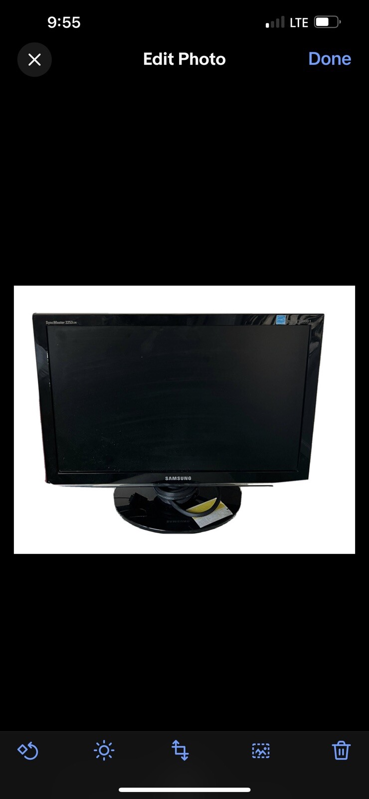 Samsung Syncmaster 2253LW Computer LCD Monitor 22" Widescreen WSXGA 1680 x 1050