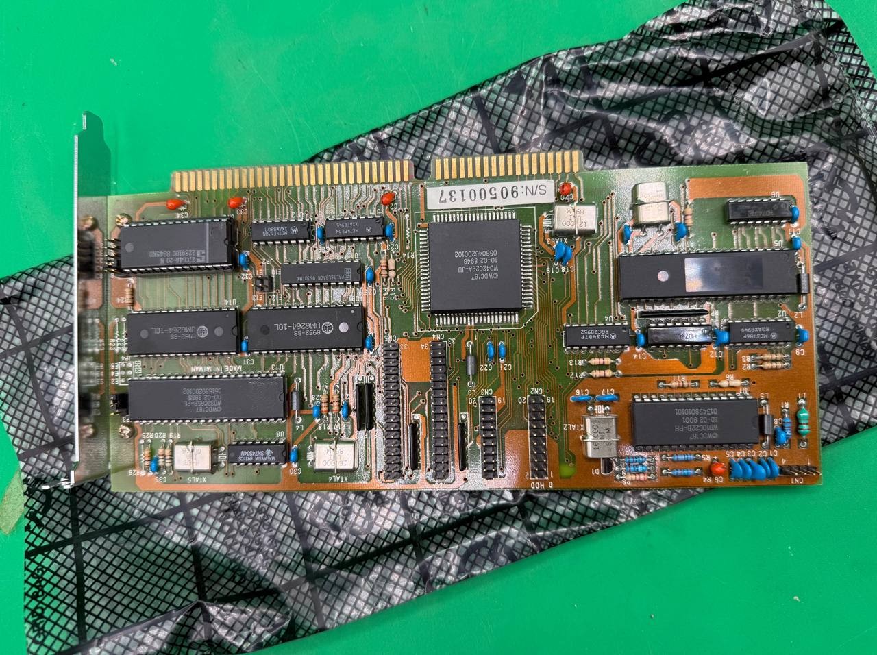 Vintage WDC 1987 ISA Multi I/O Controller Card IDE HDD FDD Serial Parallel TC