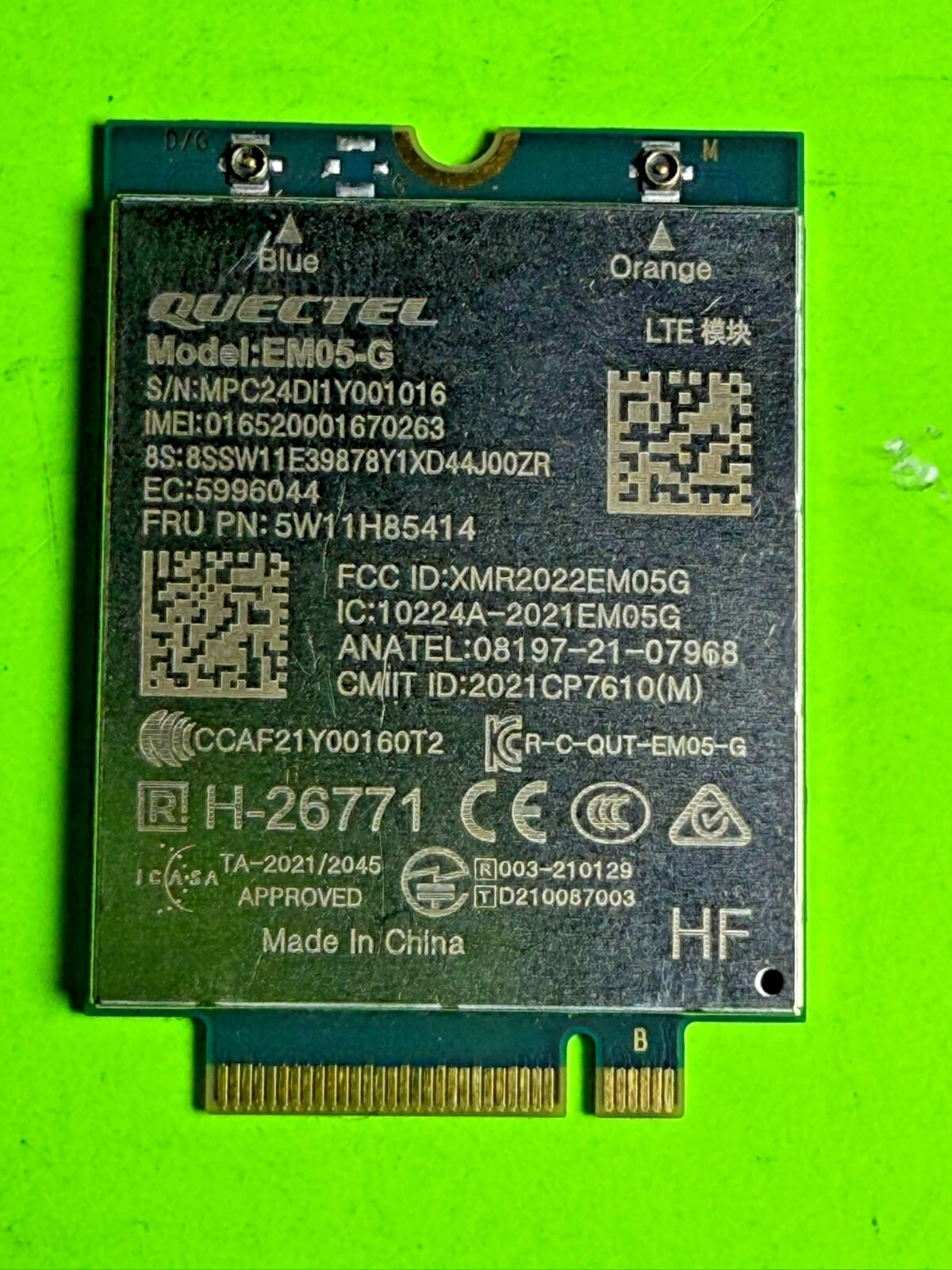 5W11H85414 For Lenovo Wireless, WAN, QCT, EM05-G
