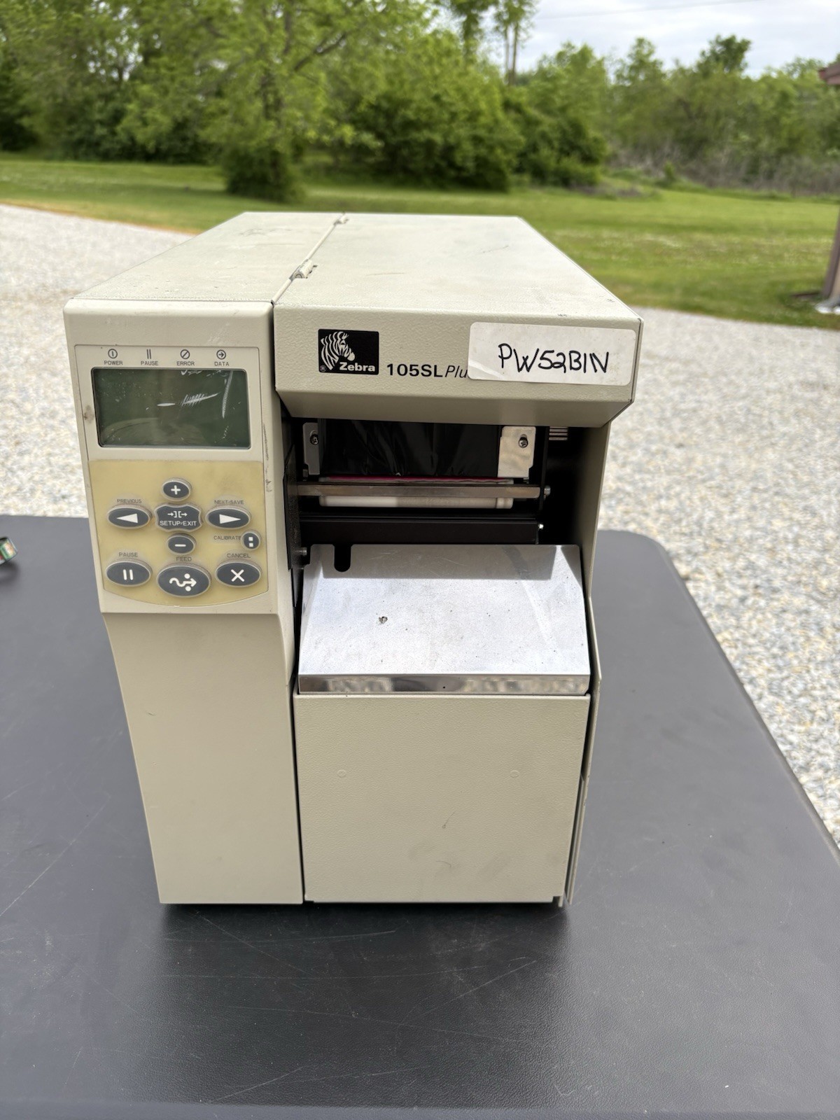 Zebra 105SL Plus Thermal Printer w/ Rewind and Label Peeler READ 6