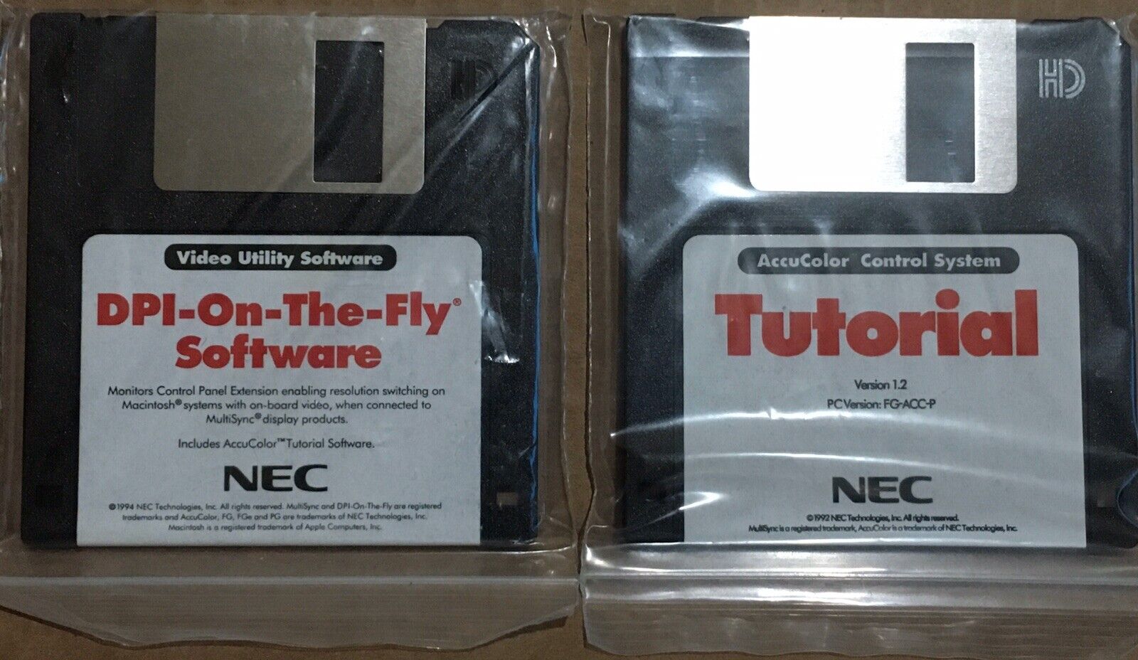 Vintage NEC AccuColor DPI-On-The-Fly Video Software - 3.5\