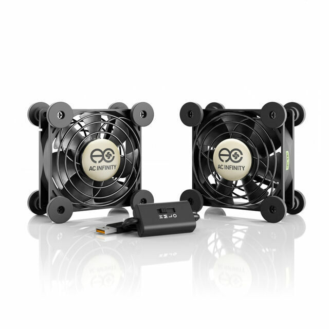 MULTIFAN S5, Quiet Dual 80mm USB Cooling Fan for Receiver DVR Computer Cabinets