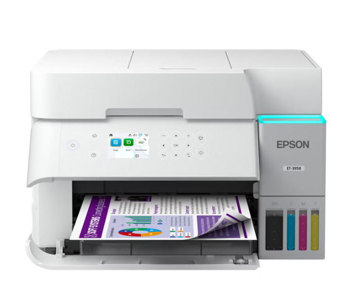 Epson EcoTank ET‑3958 Wireless Color All‑in‑One Printer C11CL43202