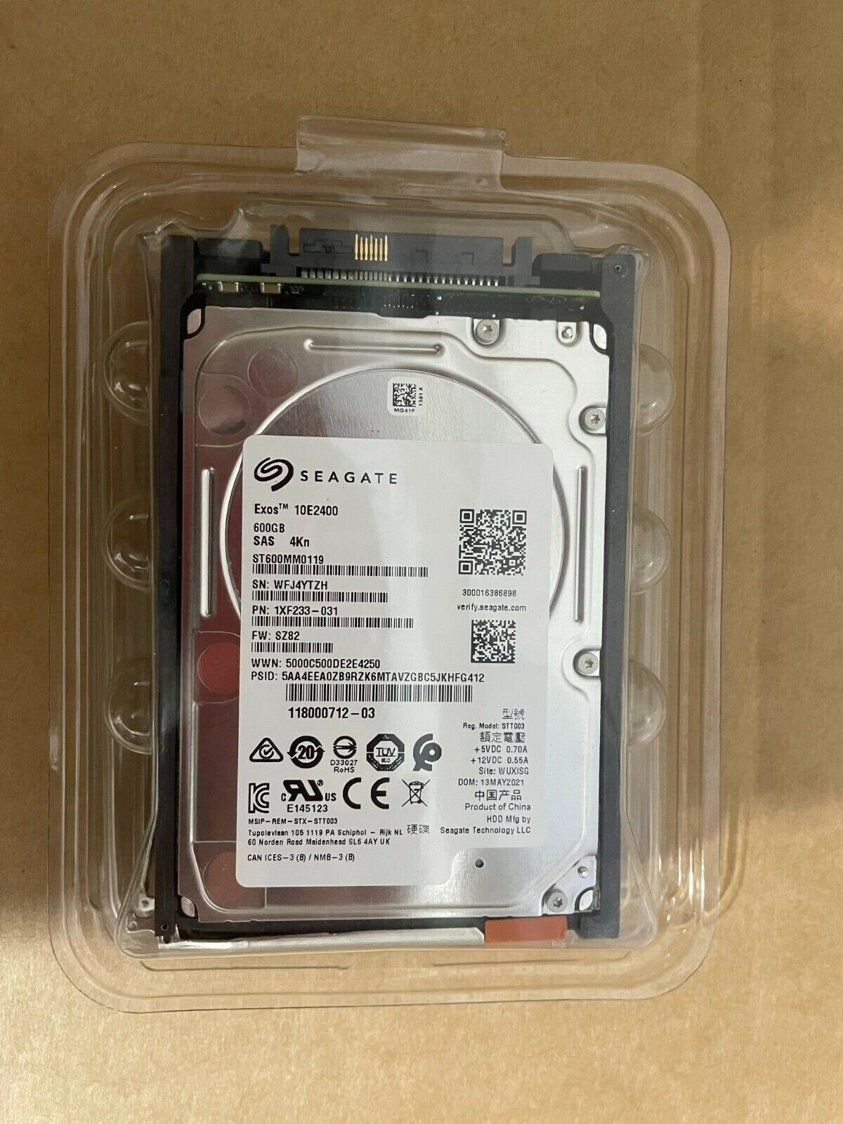 EMC UNITY XT380 XT480 600G SAS 2.5 005053360 D4-2S10-600 HDD Hard Drive