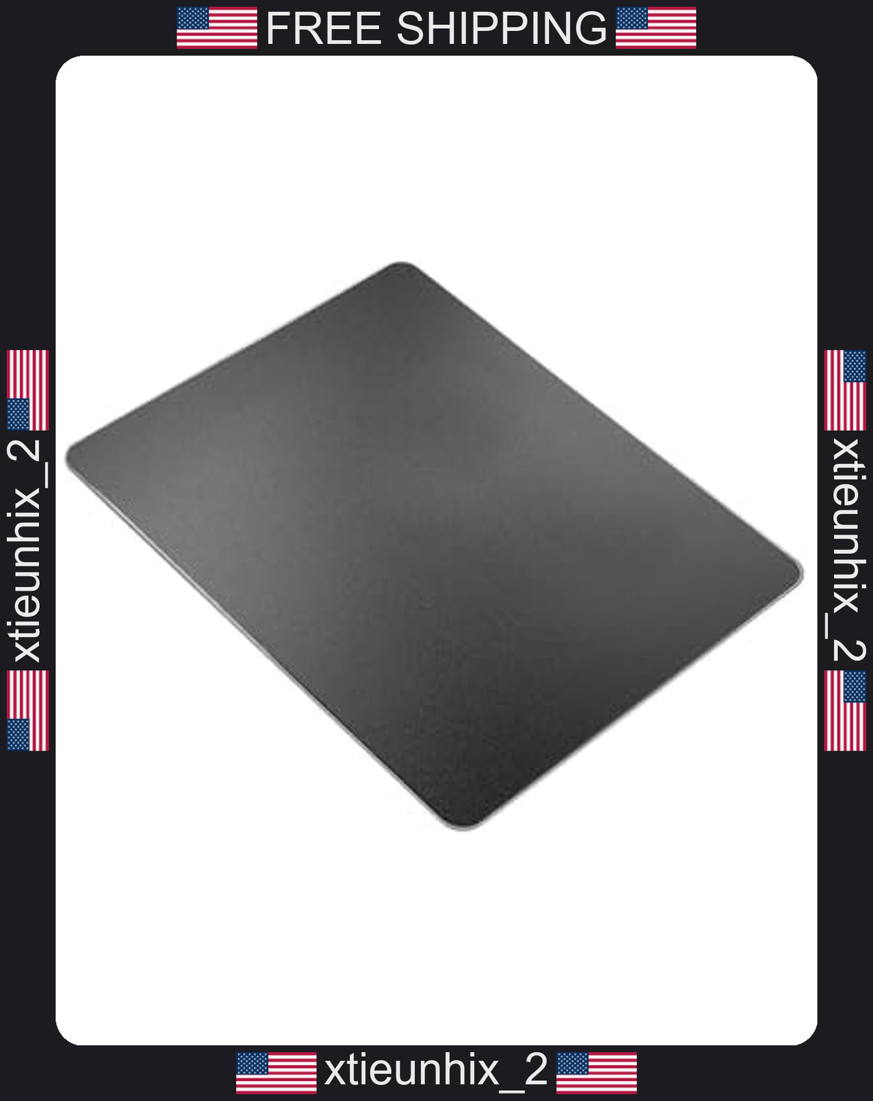 Aluminum Mouse Pad Double-Sided Waterproof Smooth Surface for Gaming & Office