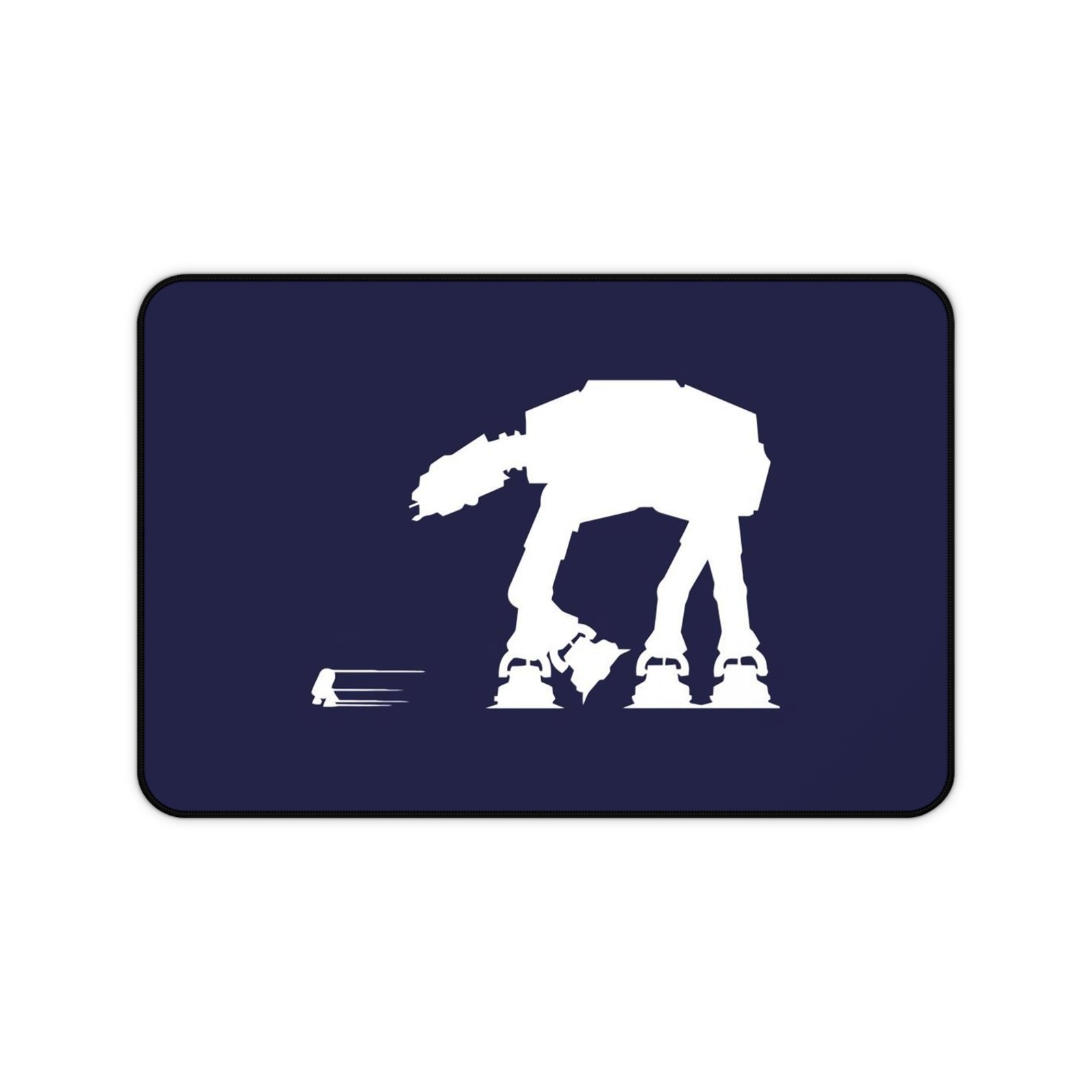 Star Wars - Minimalist Navy Blue AT-AT ATAT R2-D2 R2d2 Desk Mat Mouse Pad