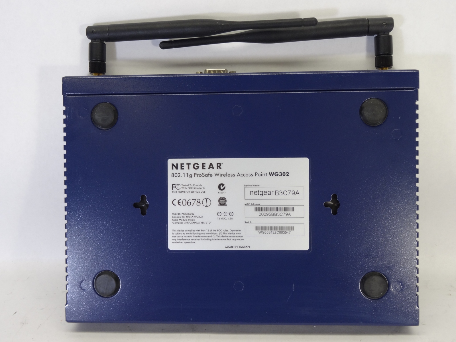 NETGEAR PROSAFE WG302 802.11G WIRELESS ACCESS POINT