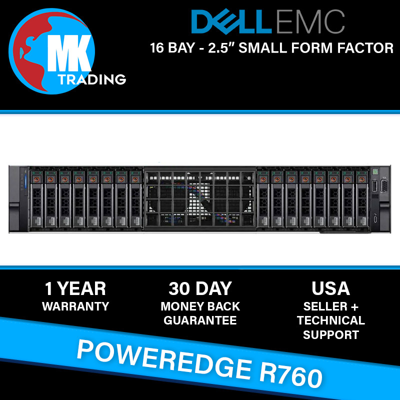 Dell PowerEdge R760 16B SFF 2U Server -V1- Choose CPU/RAM/Drives - Wholesale