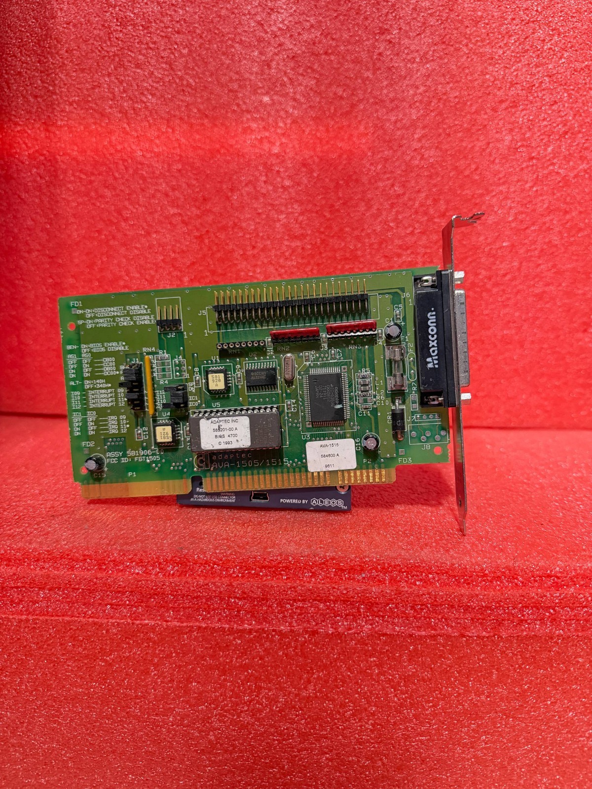 AVA-1505/1515 ISA SCSI 16 bit ADAPTEC Controller 25 & 50 Pin AVA-1515 585201-00