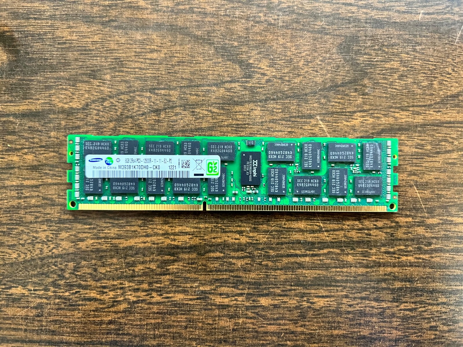 SAMSUNG 8GB (1x8GB) 2RX4 PC3L-12800R 1.35V Server Memory M393B1K70DH0-CK0