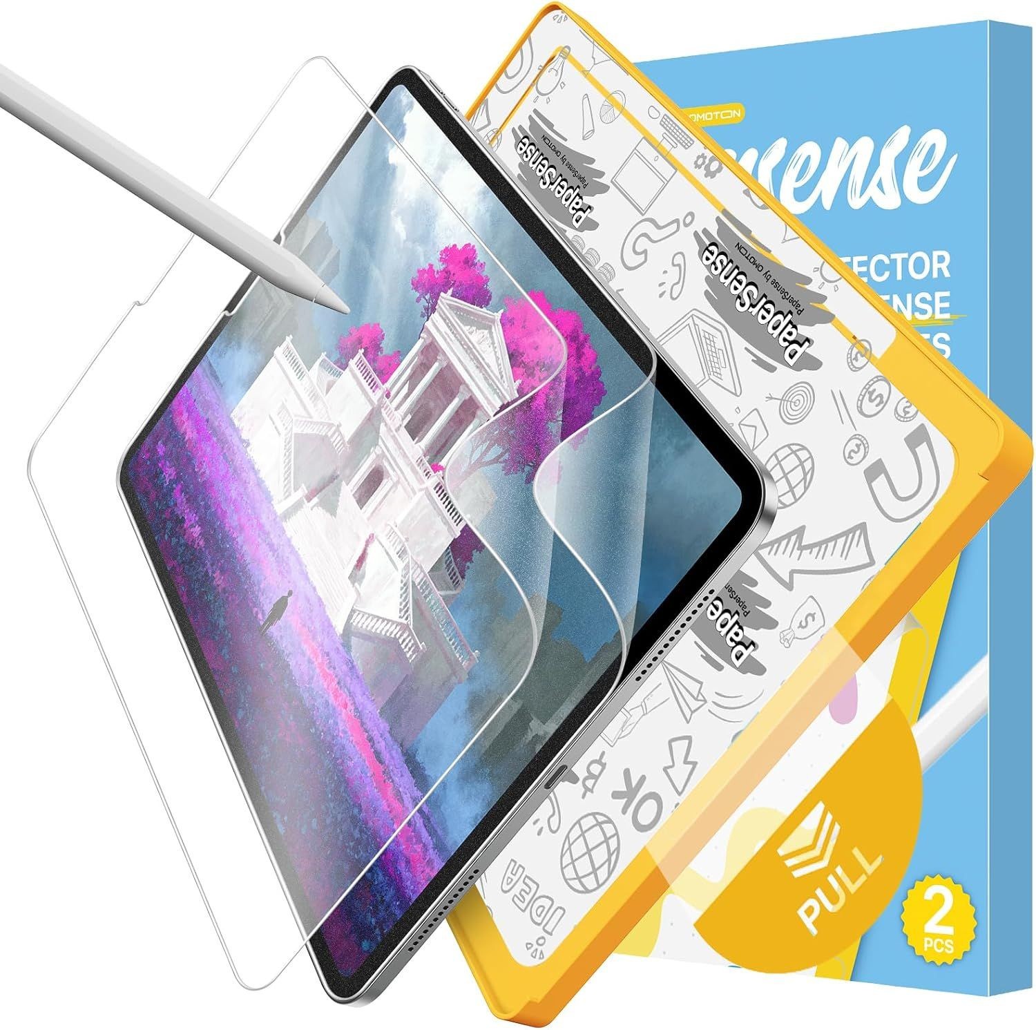 2 Pack Matte Paper Screen Protector for iPad Pro 12.9 | Anti-glare PET Film