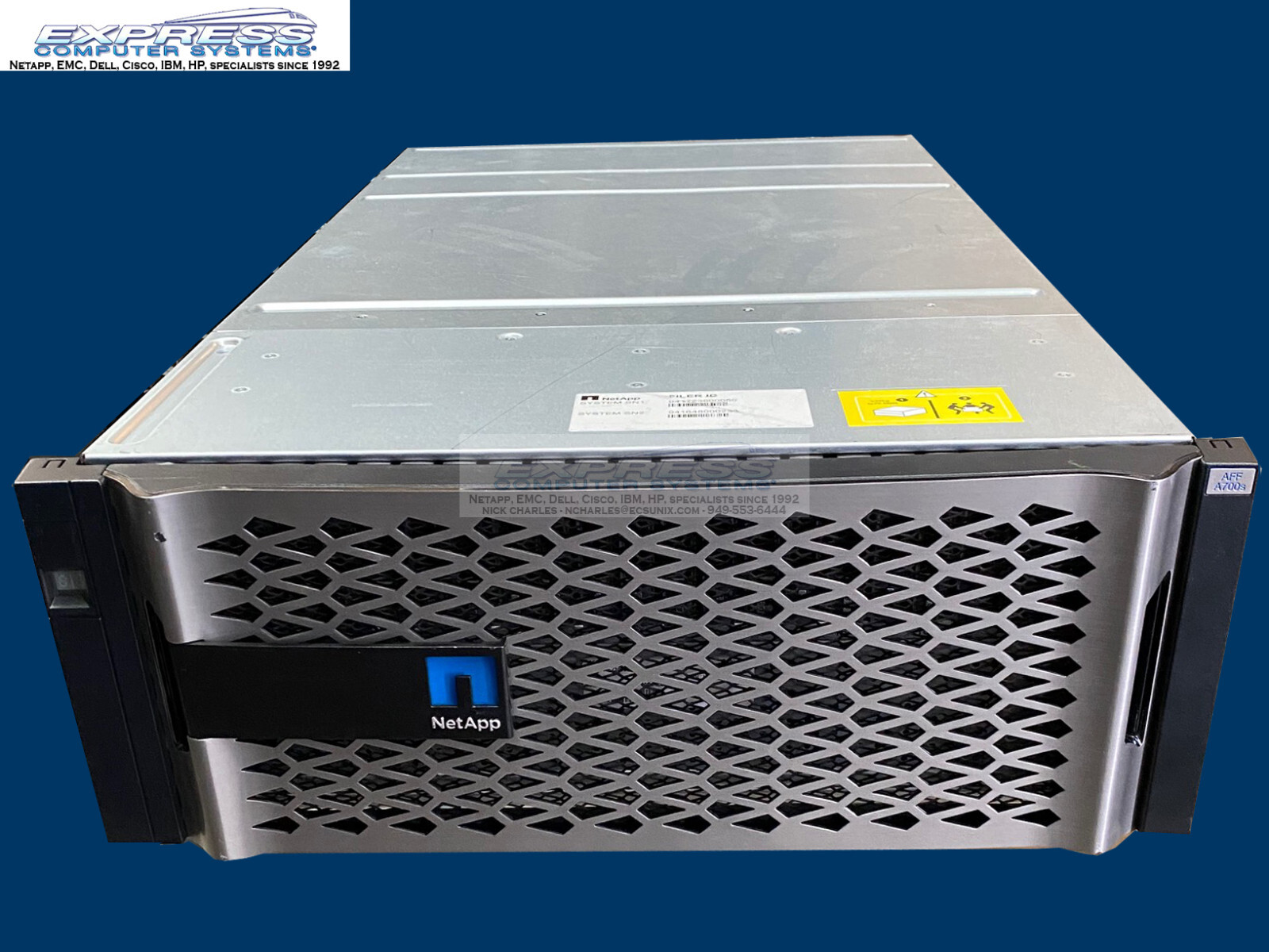 Netapp A700s AFF All Flash with PREMIUM BUNDLE + 24x 3.84TB SSD X356A 2.5" 12G