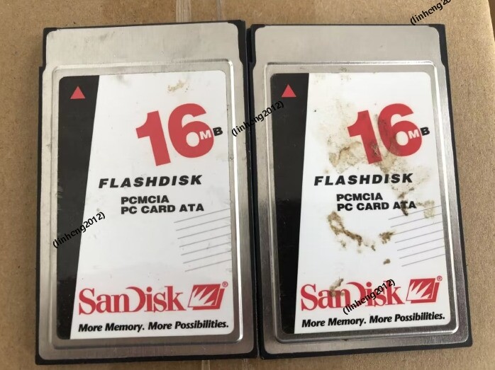 2PCS SANDISK 16MB PCA CARD