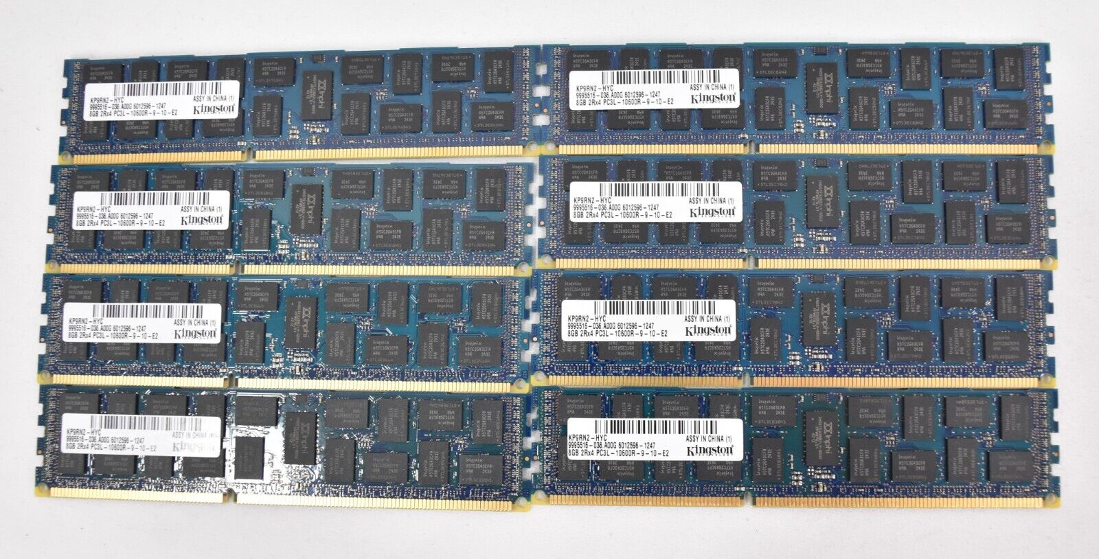 64GB (8x8GB) Kingston PC3L-10600R ECC Server RAM Memory KP9RN2-HYC