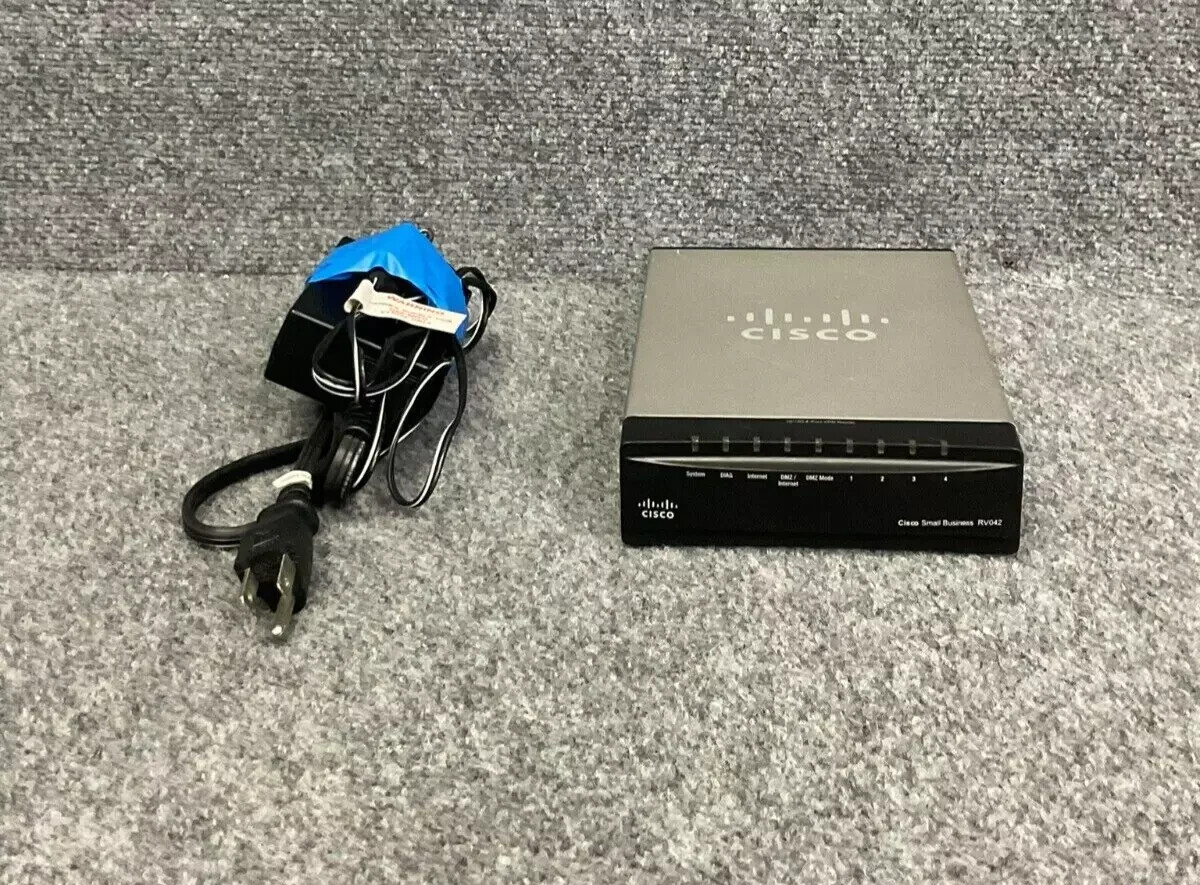Cisco RV042 V03 Dual WAN VPN Router 4-Port 10/100 Small Business