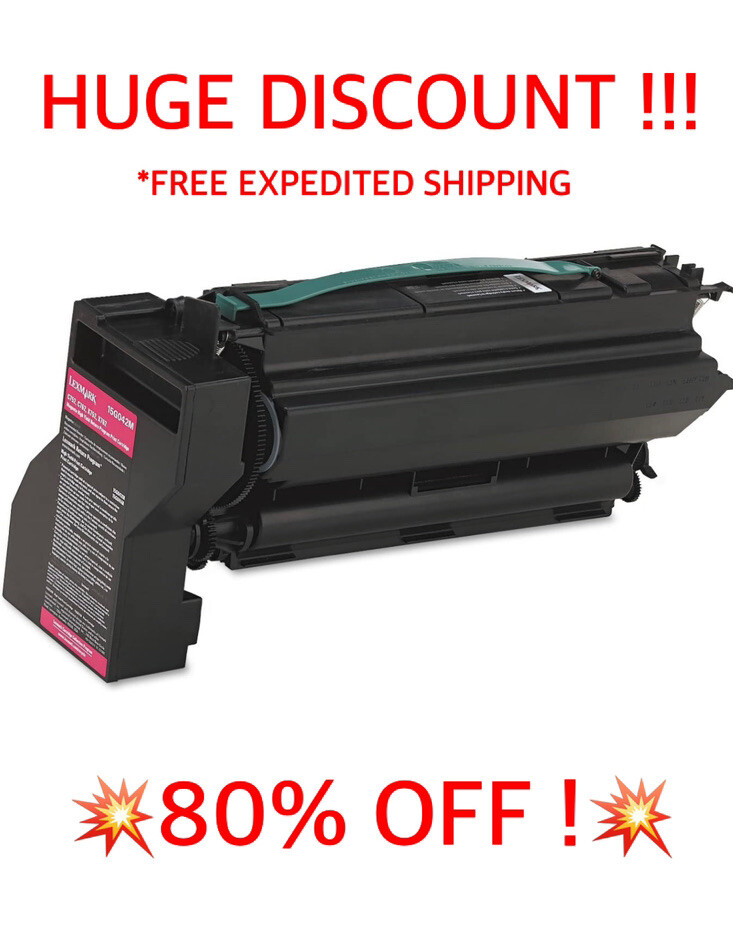 SEALED/NEW Lexmark 15G042M High-Yield Toner, 15000 Page yield LEX15G042M MAGENTA