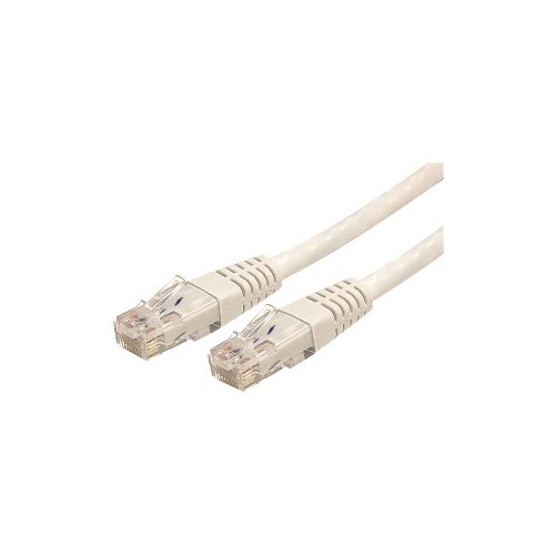 Startech C6PATCH3WH 3FT WHITE CAT6 ETHERNET CABLE RJ45 UTP PATCH CABLE GIGABIT L