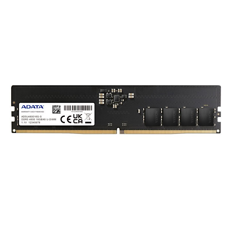 Adata 32GB DDR5 4800MHz PC5-38400 CL40 U-DIMM Desktop Memory RAM AD5U480032G-S