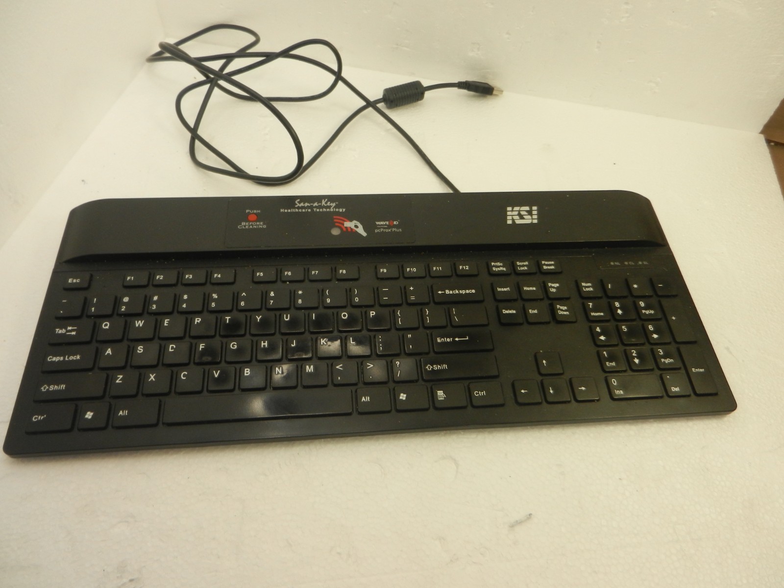 Ksi 1700SX RFID Reader USB Keyboard Black KSI-1700R-SX-HB-16 *** BLACK  ***