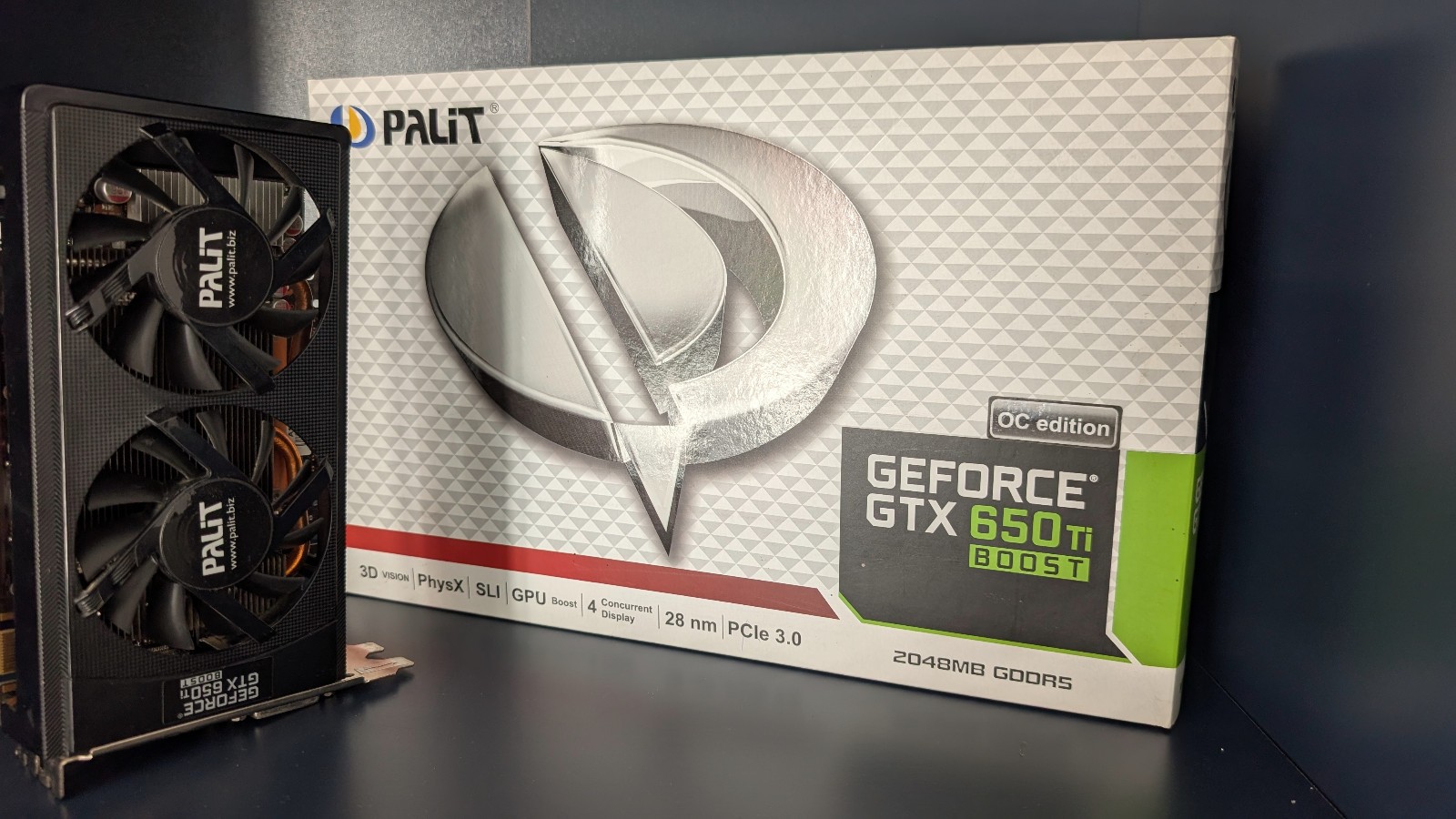 PALIT GeForce GTX650Ti BOOST 2GB GDRR5 GPU Video Card with Factory Box