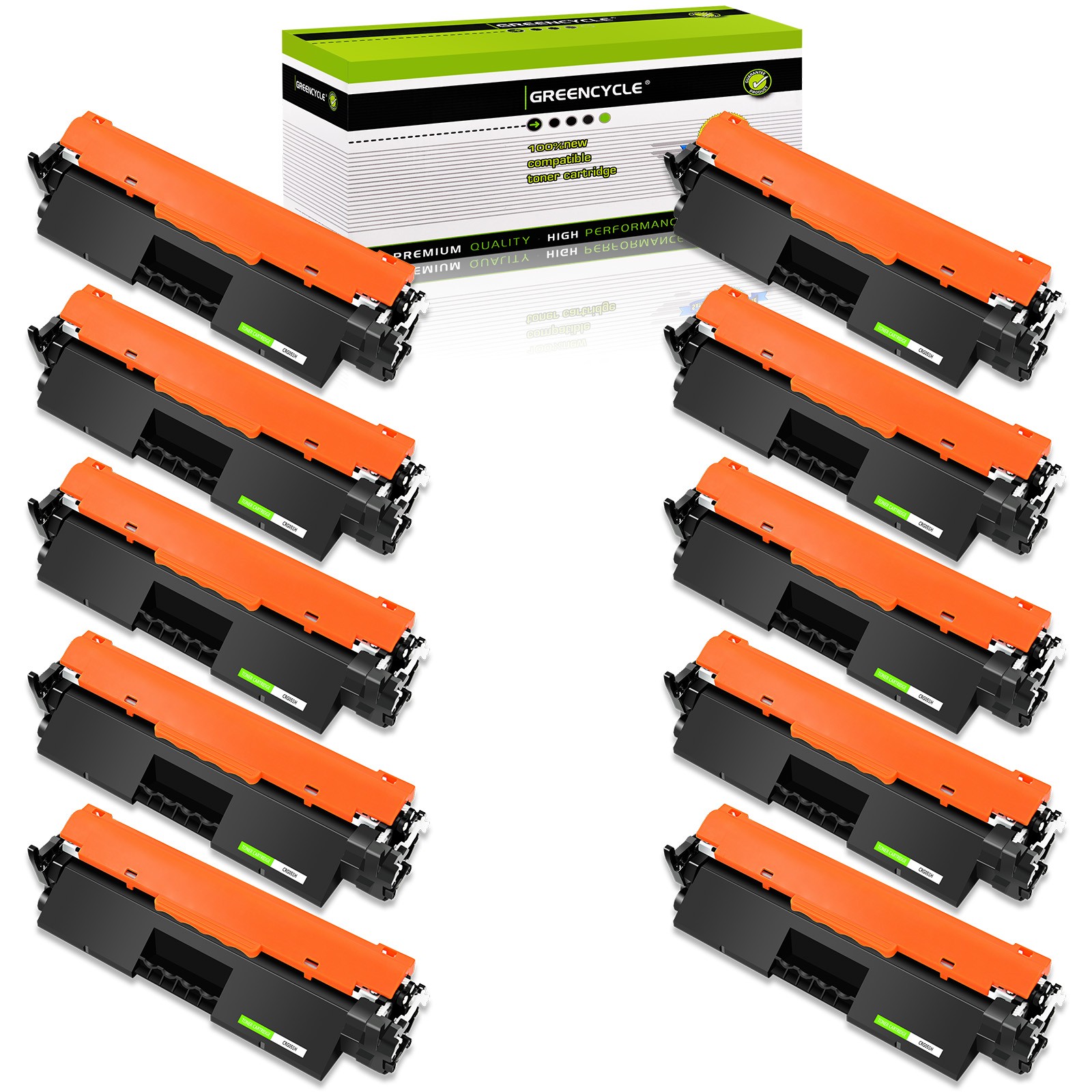 10PK CRG-051H Toner Compatible with Canon IMAGECLASS 2169C001AA LBP162dw MF264dw