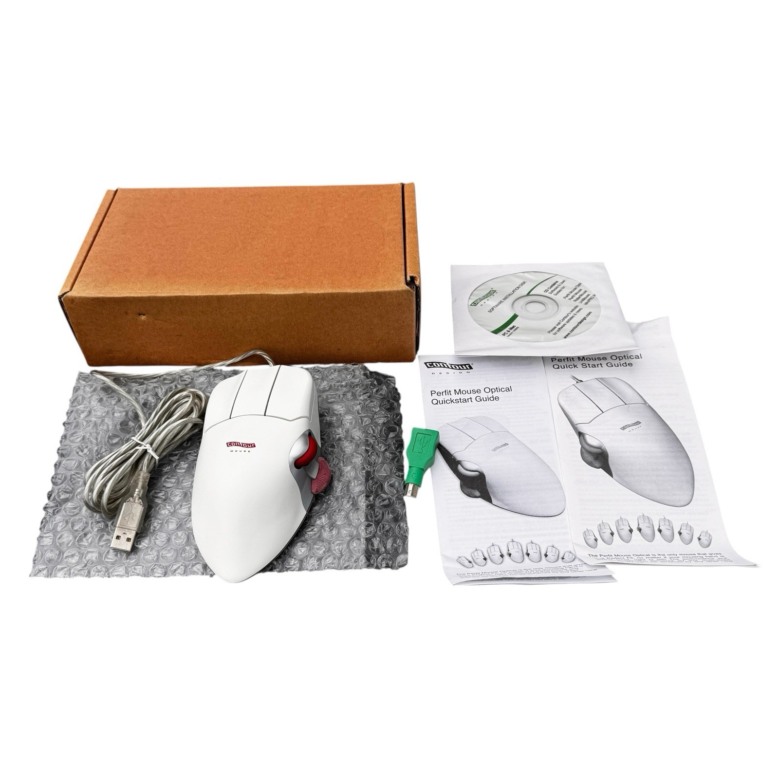 Contour Design Perfit Mouse Optical Computer Mouse Model PMO-M-L Left