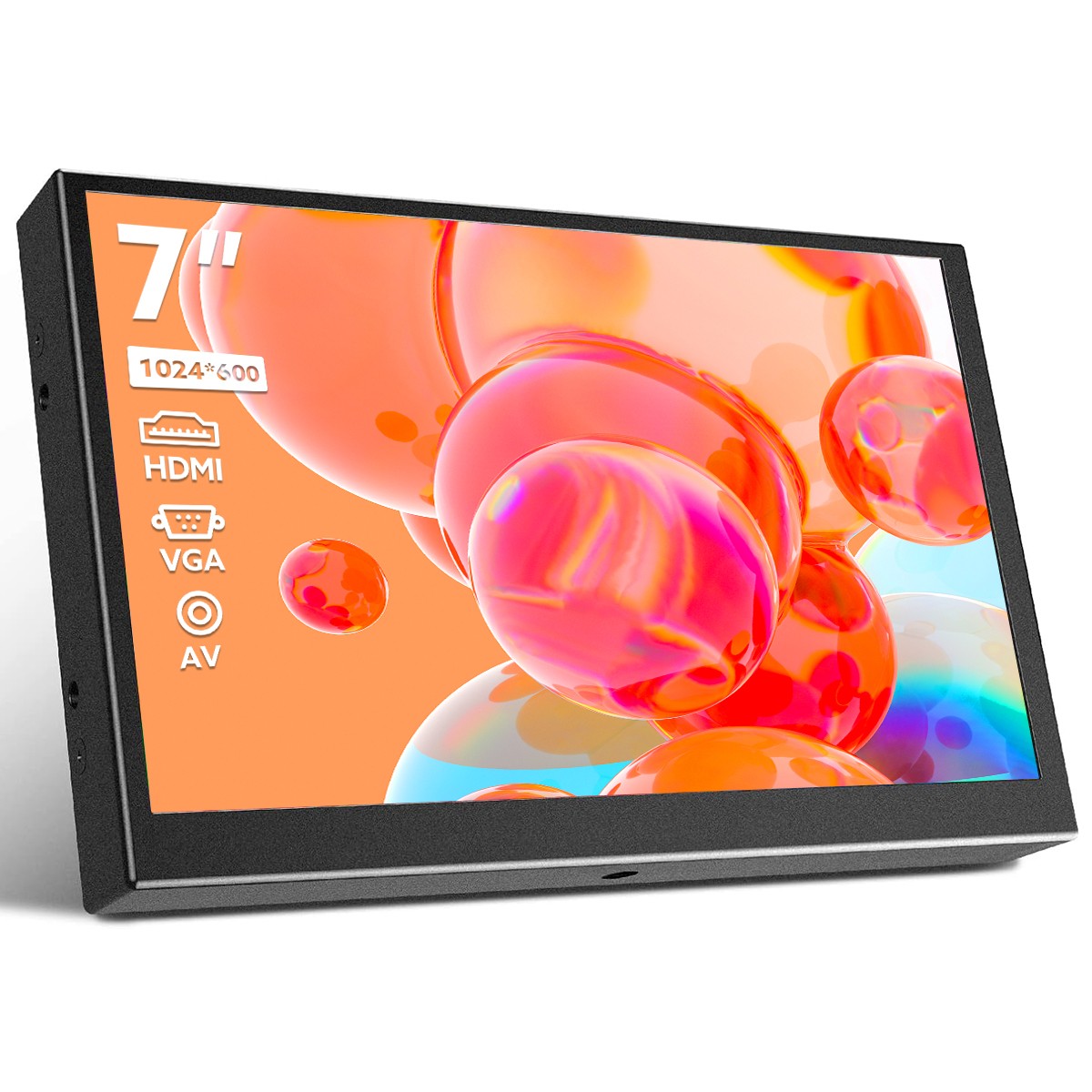 Portable Eyoyo 7 Inch Monitor HDMI VGA AV 400cd/㎡ Display for Outdoor/Traveling