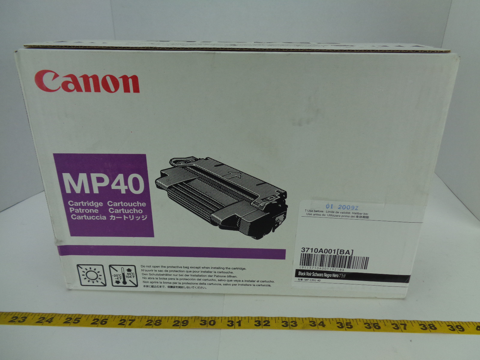 Genuine Canon Laser Printer Toner Cartridge MP40 Black 3710A001[BA] GS