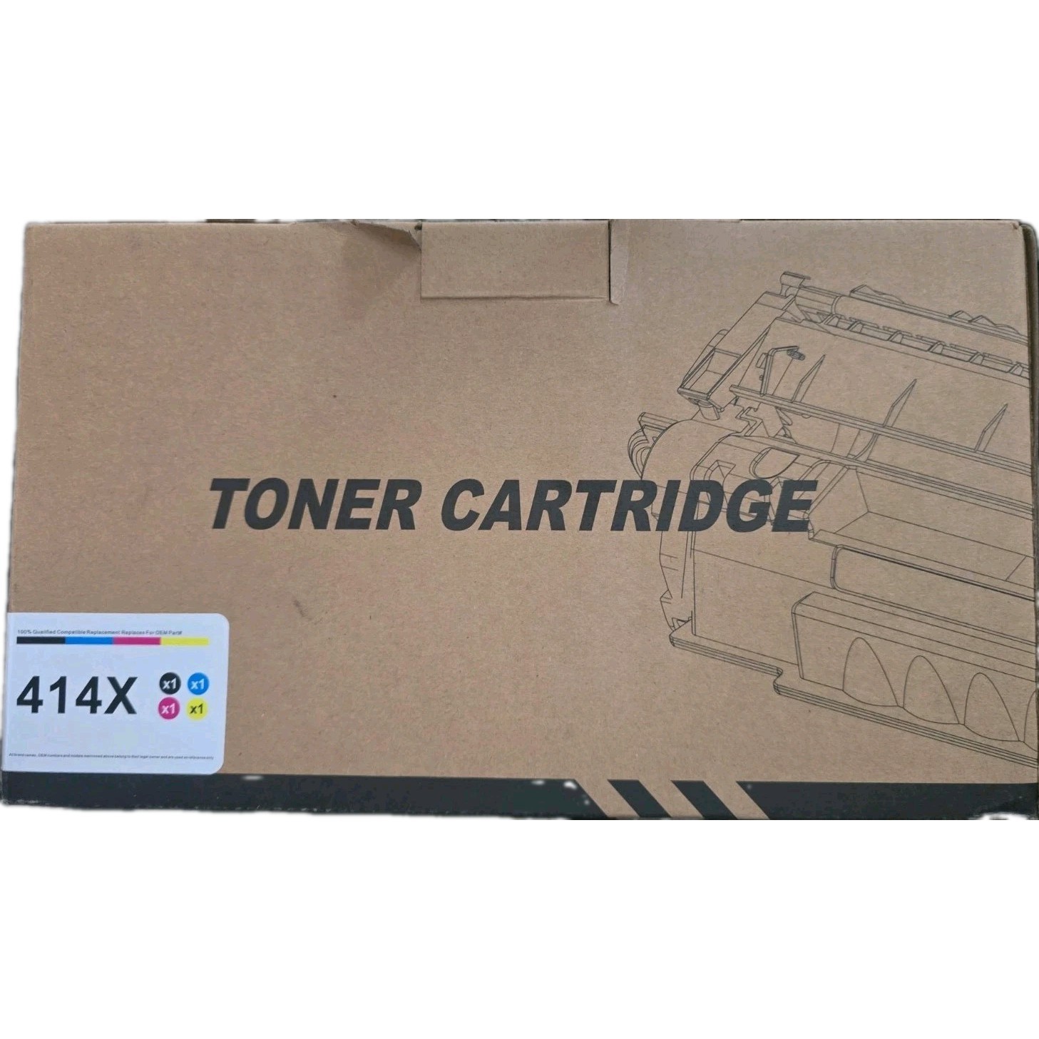 4 Pack 414x Magenta Toners