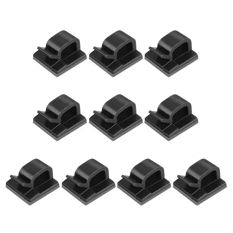 50/10Pcs Cable Clip Storage Box Guiding Line Drop Wire Holder Self-Adhesive Cabl